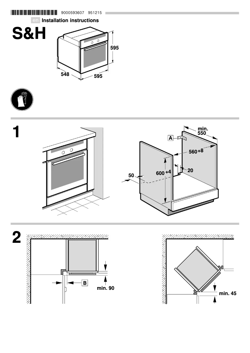 Page 1 of the manual Installation Guide Neff B46E74N3GB