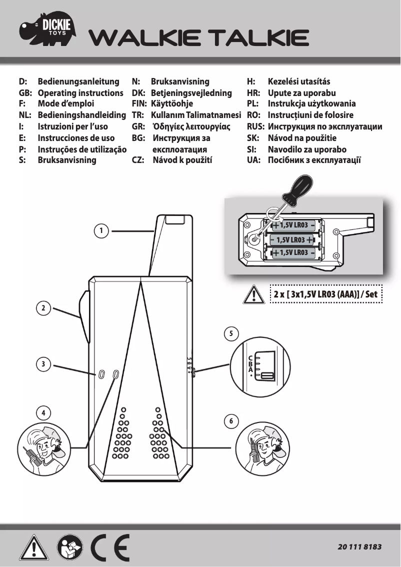 Image de la première page du manuel de l'appareil Long Distance