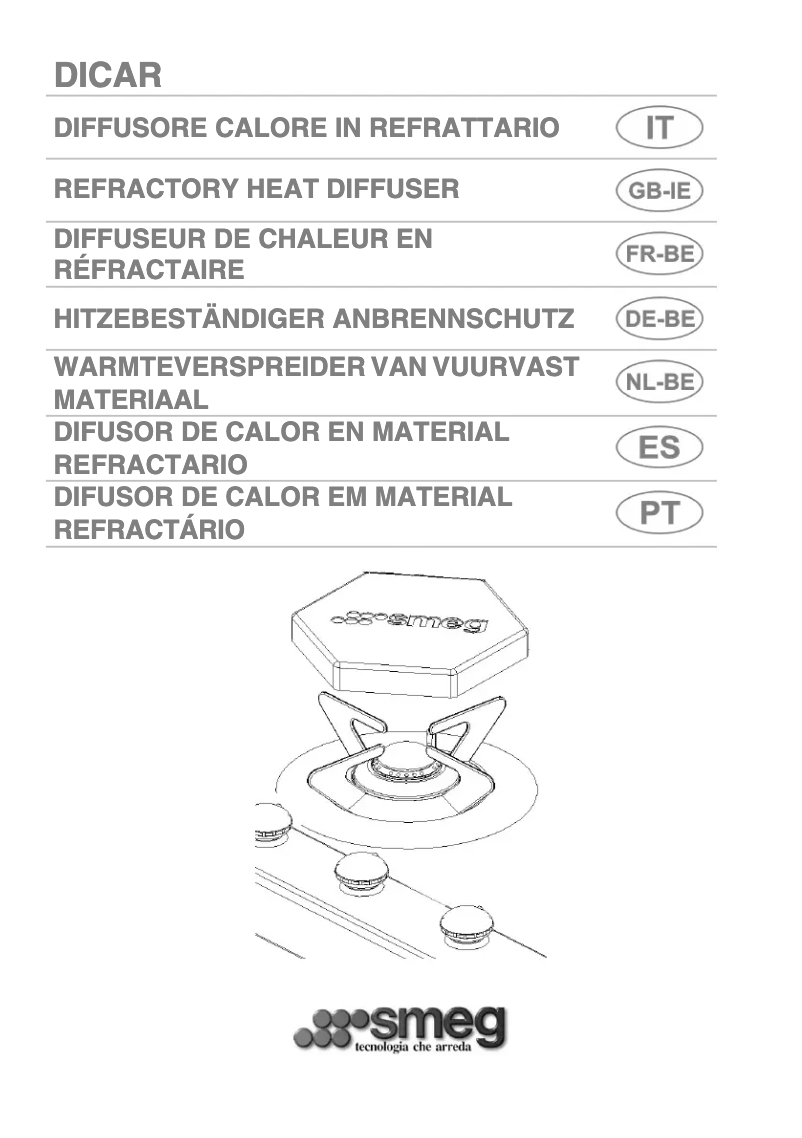 Page n°1 - Manuel utilisateur Smeg DICAR