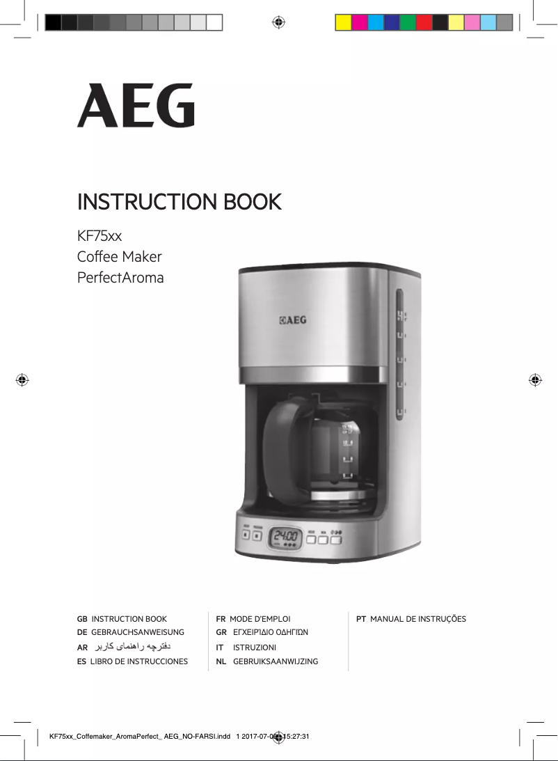 Page n°1 - Manuel utilisateur AEG KF5700