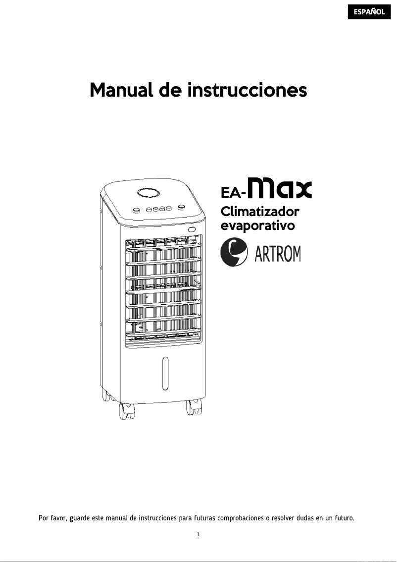Image de la première page du manuel de l'appareil EA-MAX