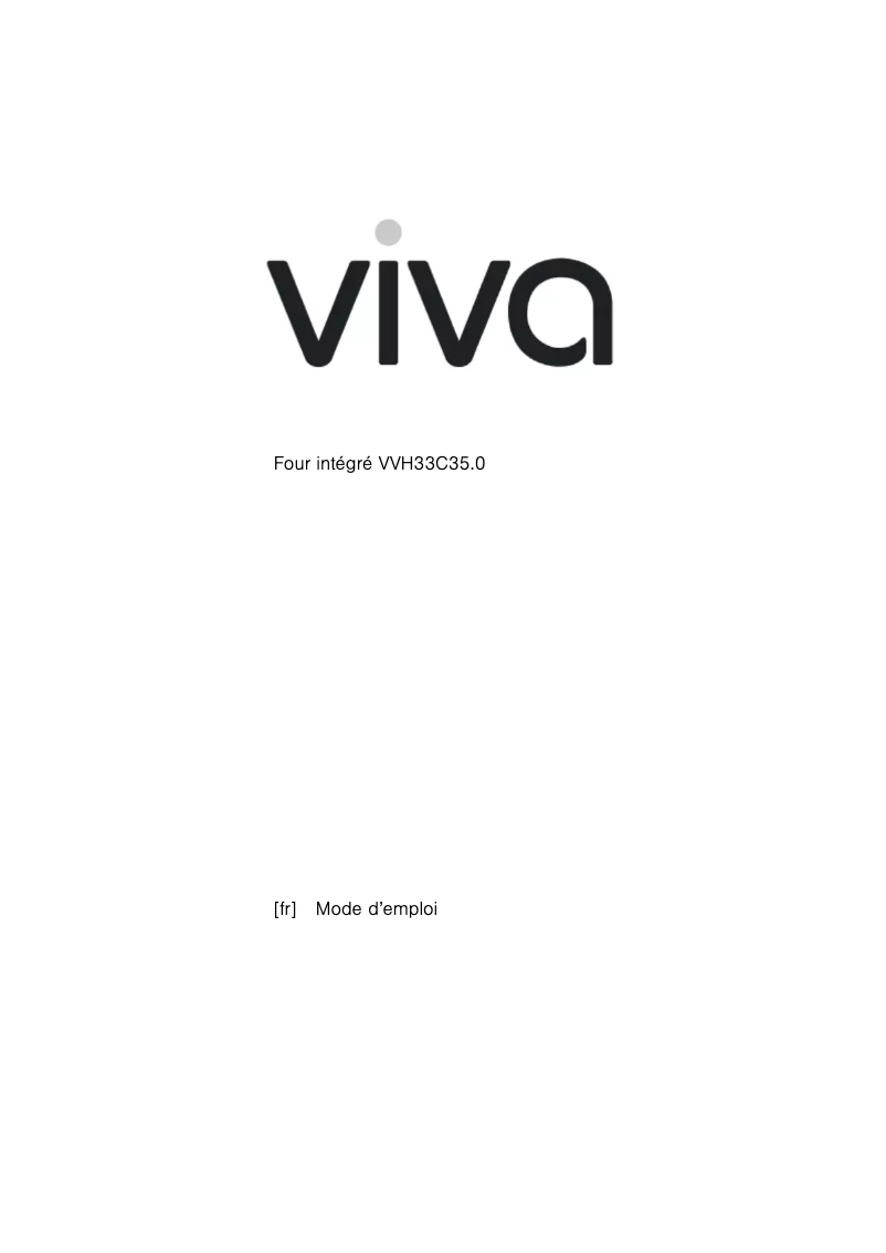 Página 1 del manual Manual de usuario Viva VVH33C3550