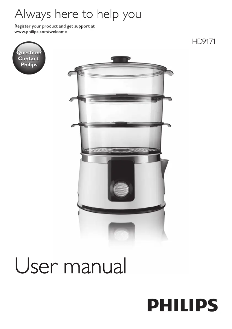 Page 1 de la notice Manuel utilisateur Philips Avance Collection HD9171