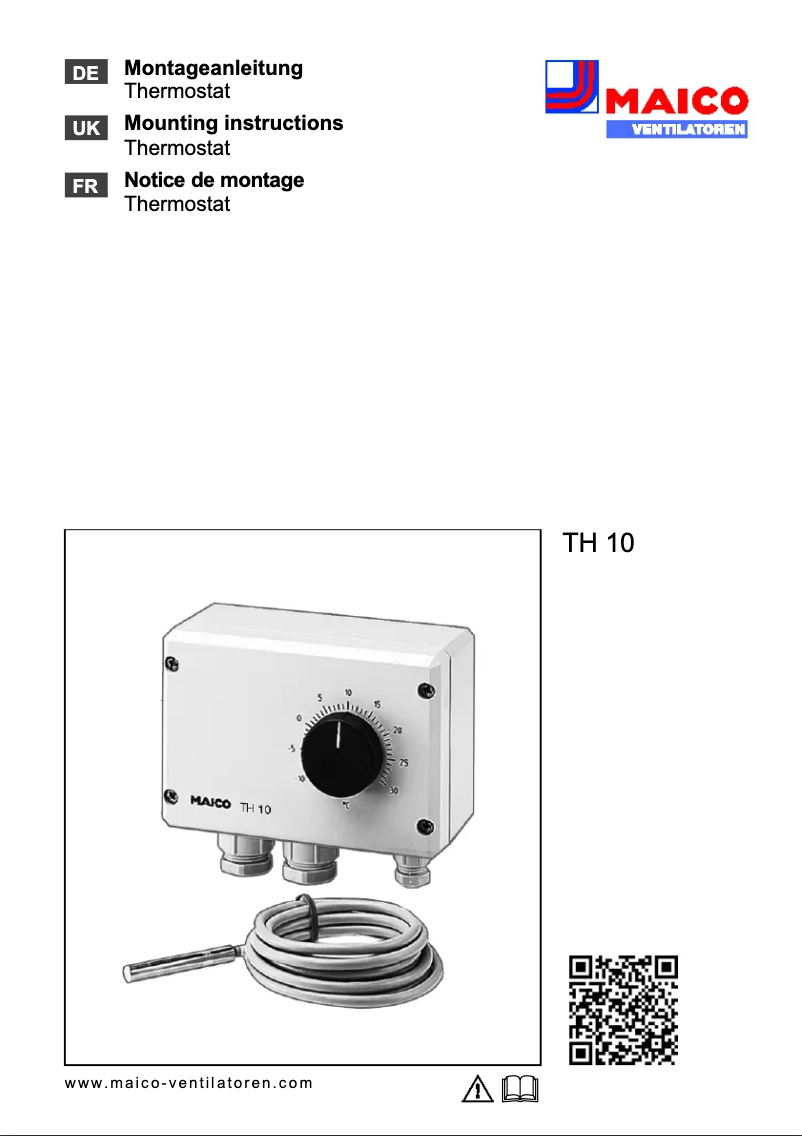 Page 1 de la notice Manuel utilisateur Maico TH 10