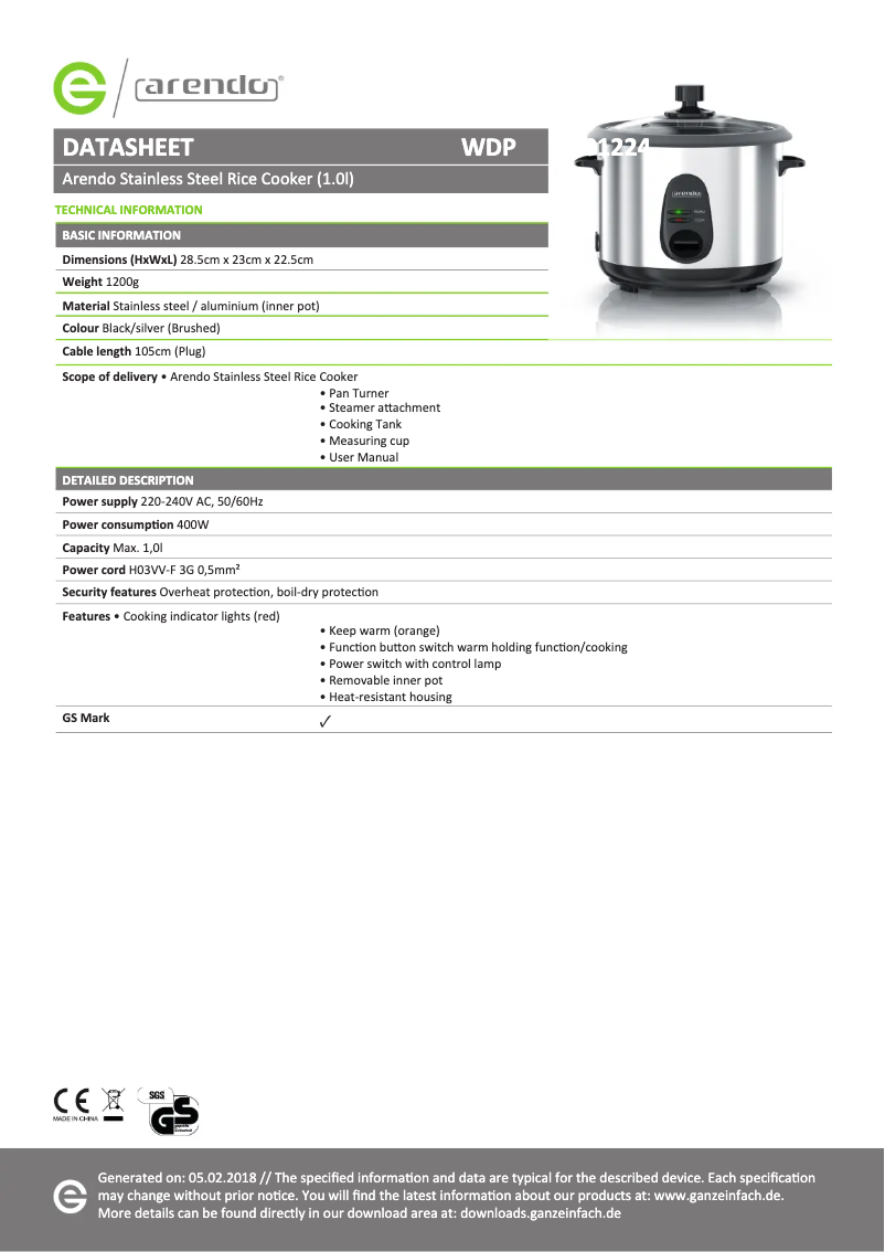 Image de la première page du manuel de l'appareil 301224