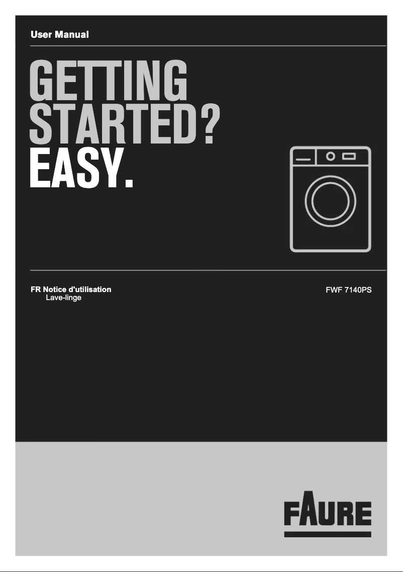 Page n°1 - Manuel utilisateur Faure FWF7140PS