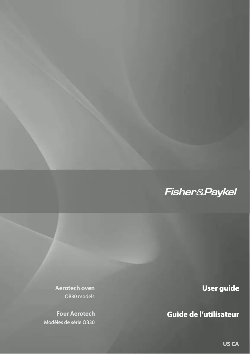 Page 1 de la notice Manuel utilisateur Fisher & Paykel OB30DDEPX1
