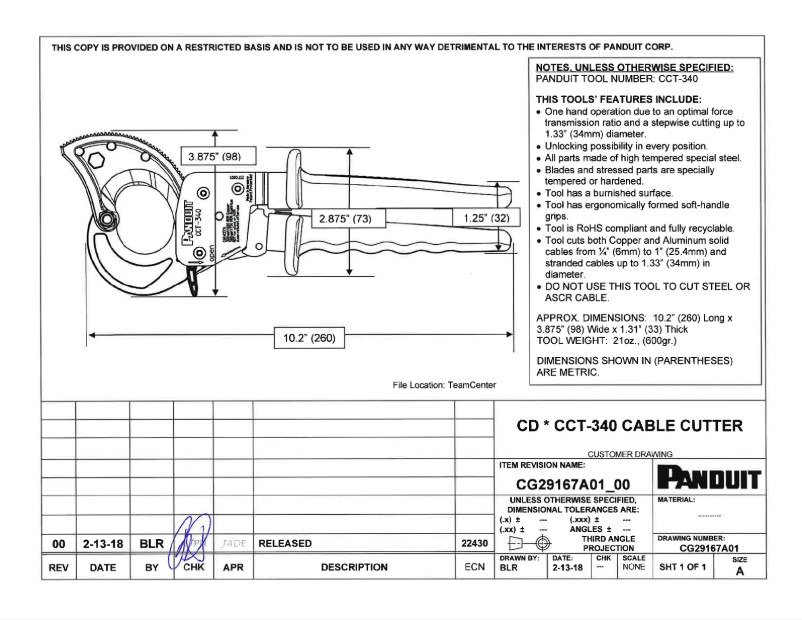 Image de la première page du manuel de l'appareil CCT-340