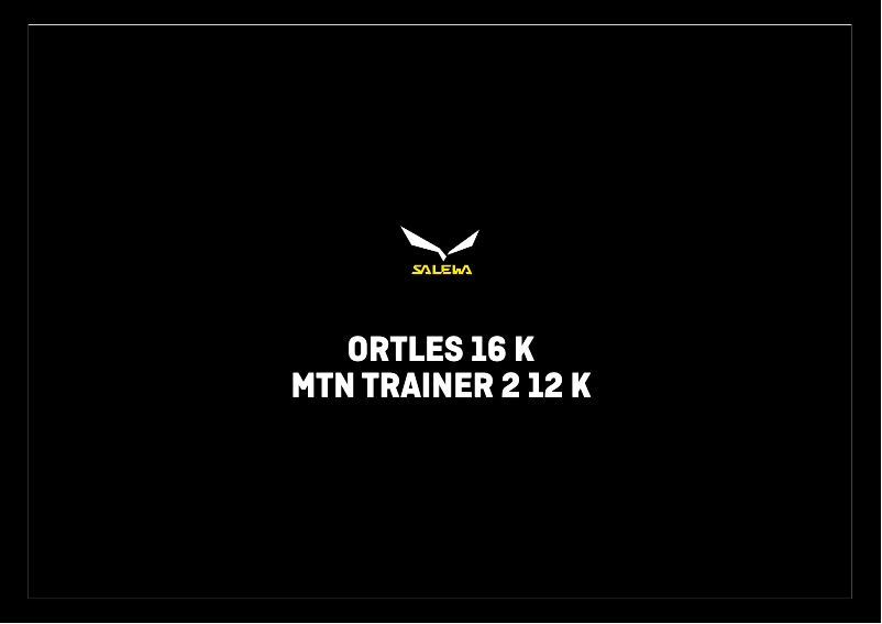 Page 1 de la notice Manuel utilisateur Salewa Mountain Trainer 2 12 K