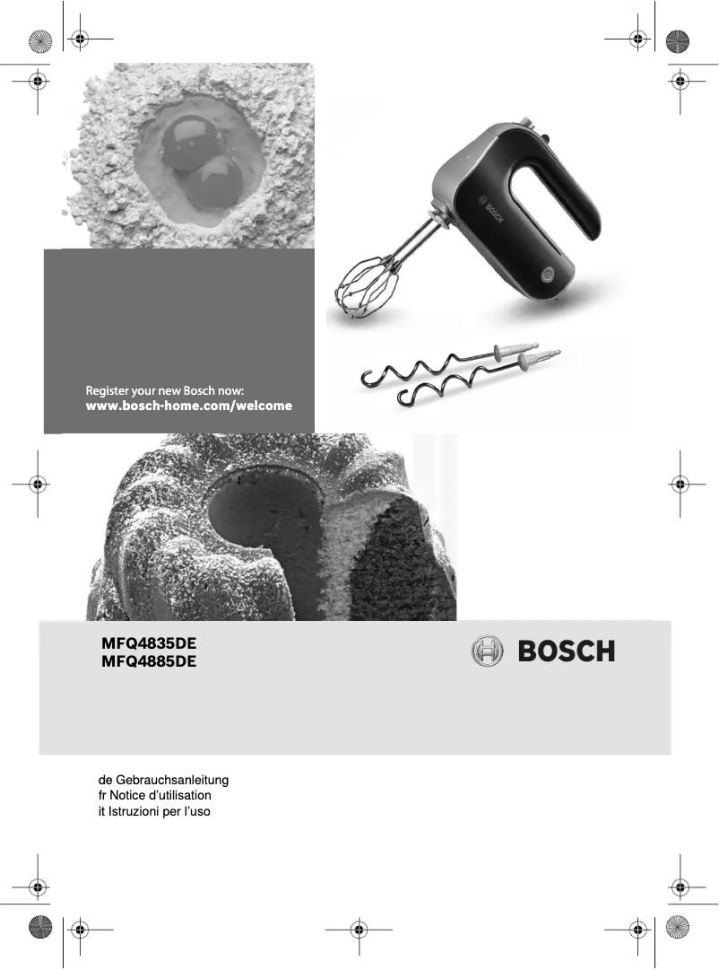 Página 1 del manual Manual de usuario Bosch Styline MFQ4835DE