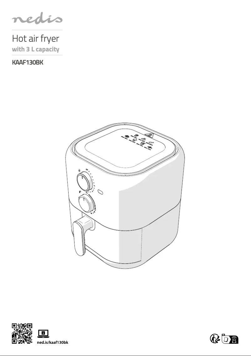 Page 1 de la notice Manuel utilisateur Nedis KAAF130BK