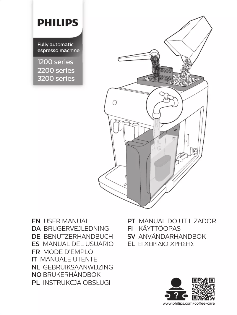 Page n°1 - Manuel utilisateur Philips Series 2200 EP2224
