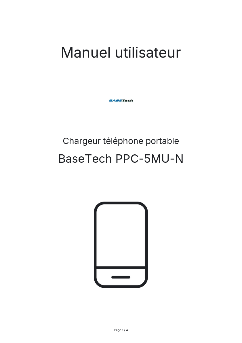 Image de la première page du manuel de l'appareil PPC-5MU-N