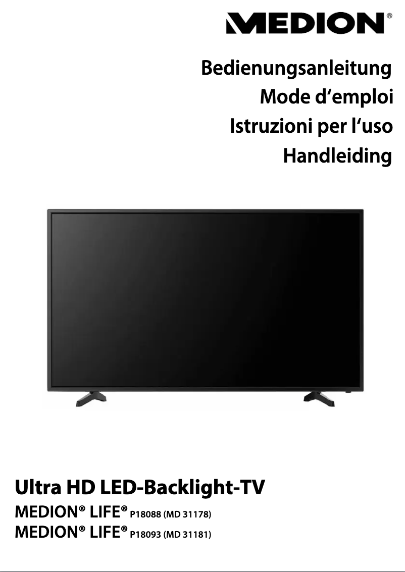 Image de la première page du manuel de l'appareil LIFE P18088 (MD 31178)