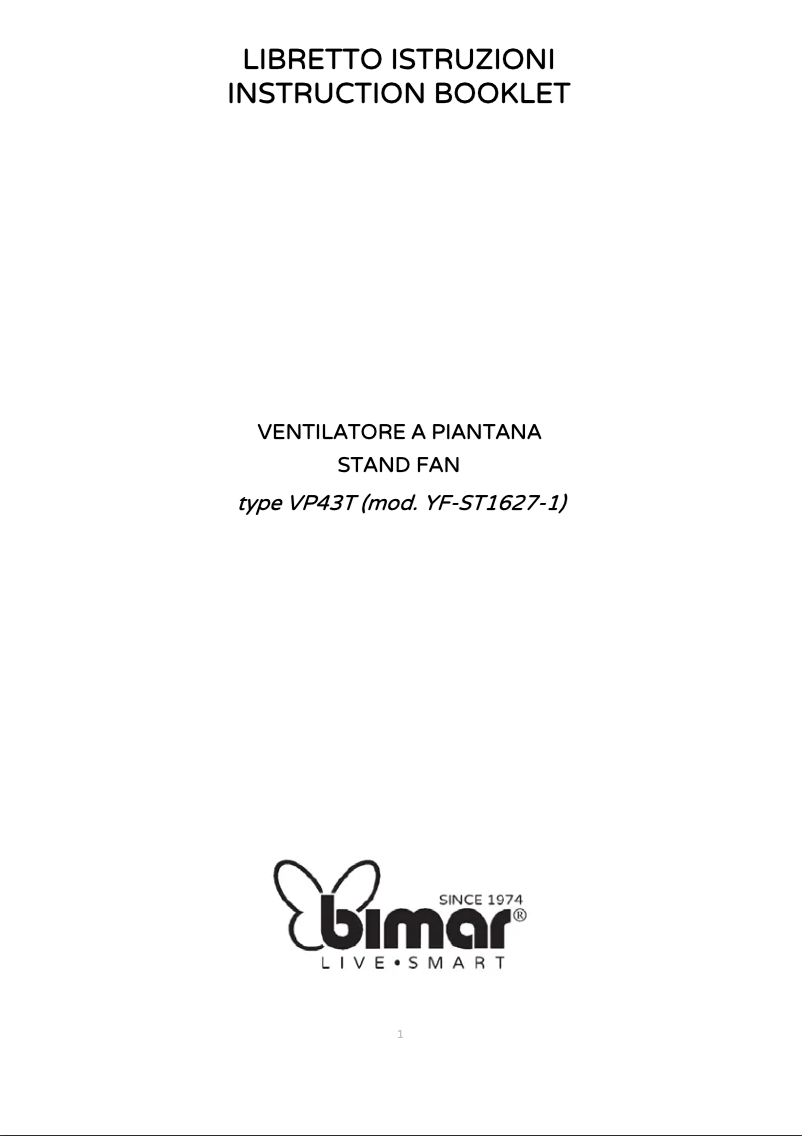Page n°1 - Manuel utilisateur Bimar VP43T