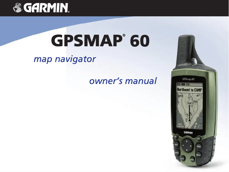 Page 1 de la notice Manuel utilisateur Garmin GPSMAP 60 Atlantic