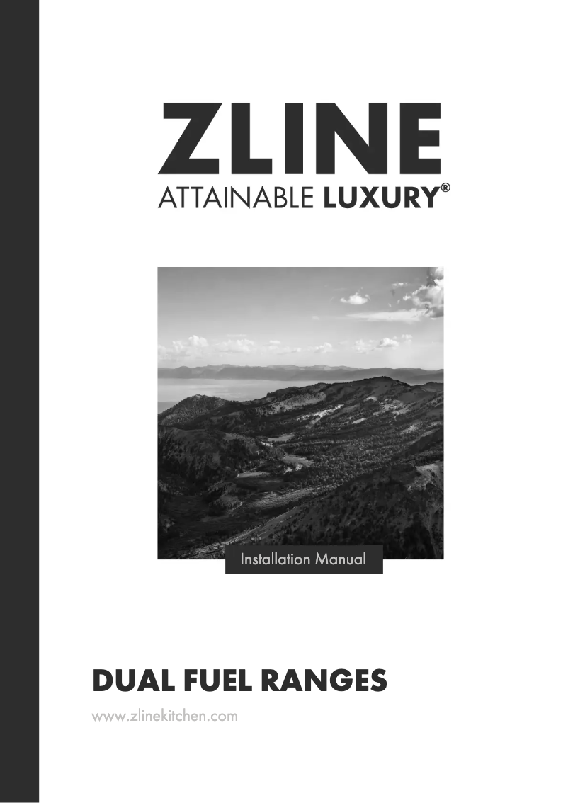 Page 1 de la notice Manuel utilisateur ZLine RAS-SN-BR-30