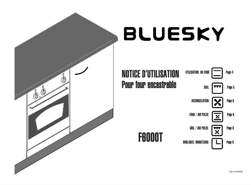 Page n°1 - Manuel utilisateur Bluesky F 6000 T