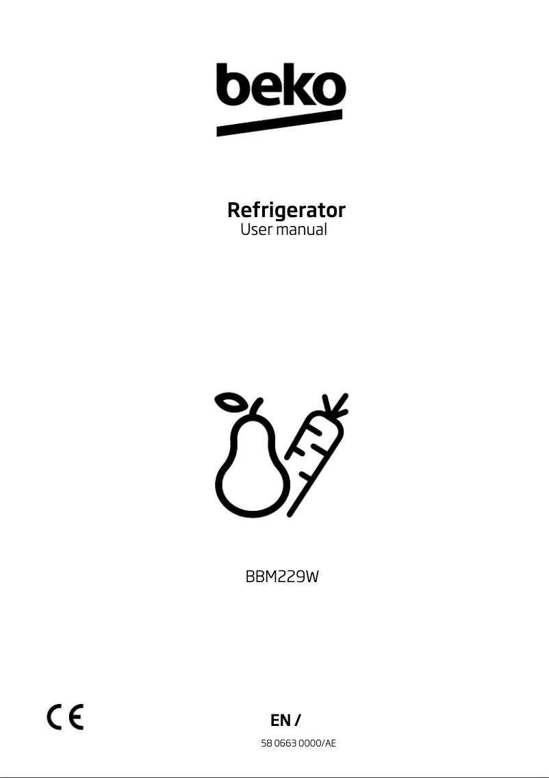 Page n°1 - Manuel utilisateur Beko BBM229W