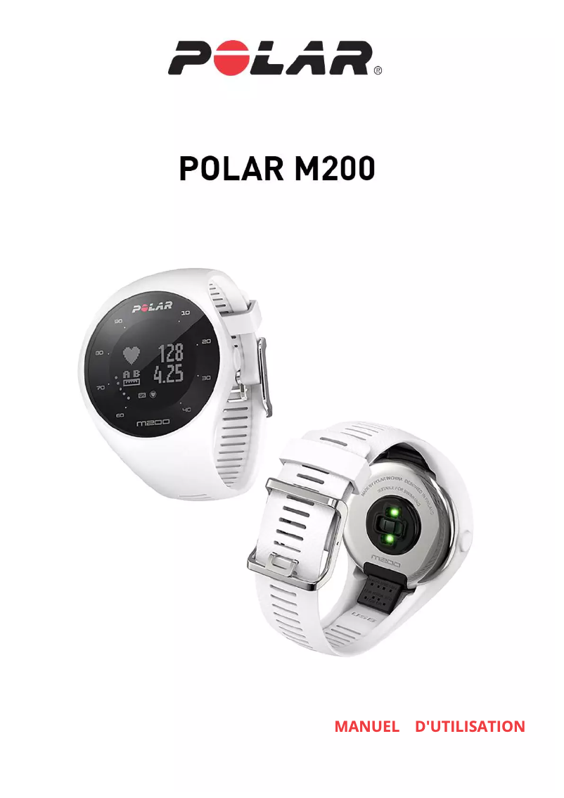 Page n°1 - Manuel utilisateur Polar M200