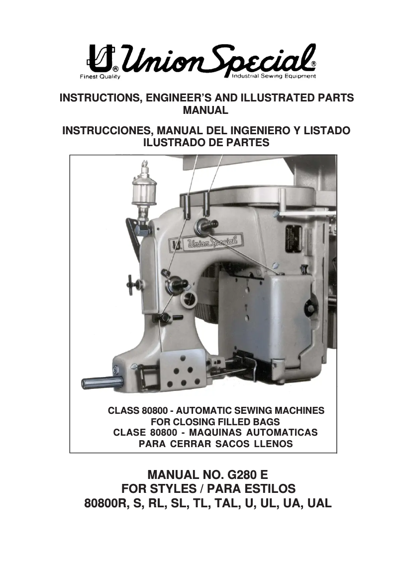 Image de la première page du manuel de l'appareil 80800UAL
