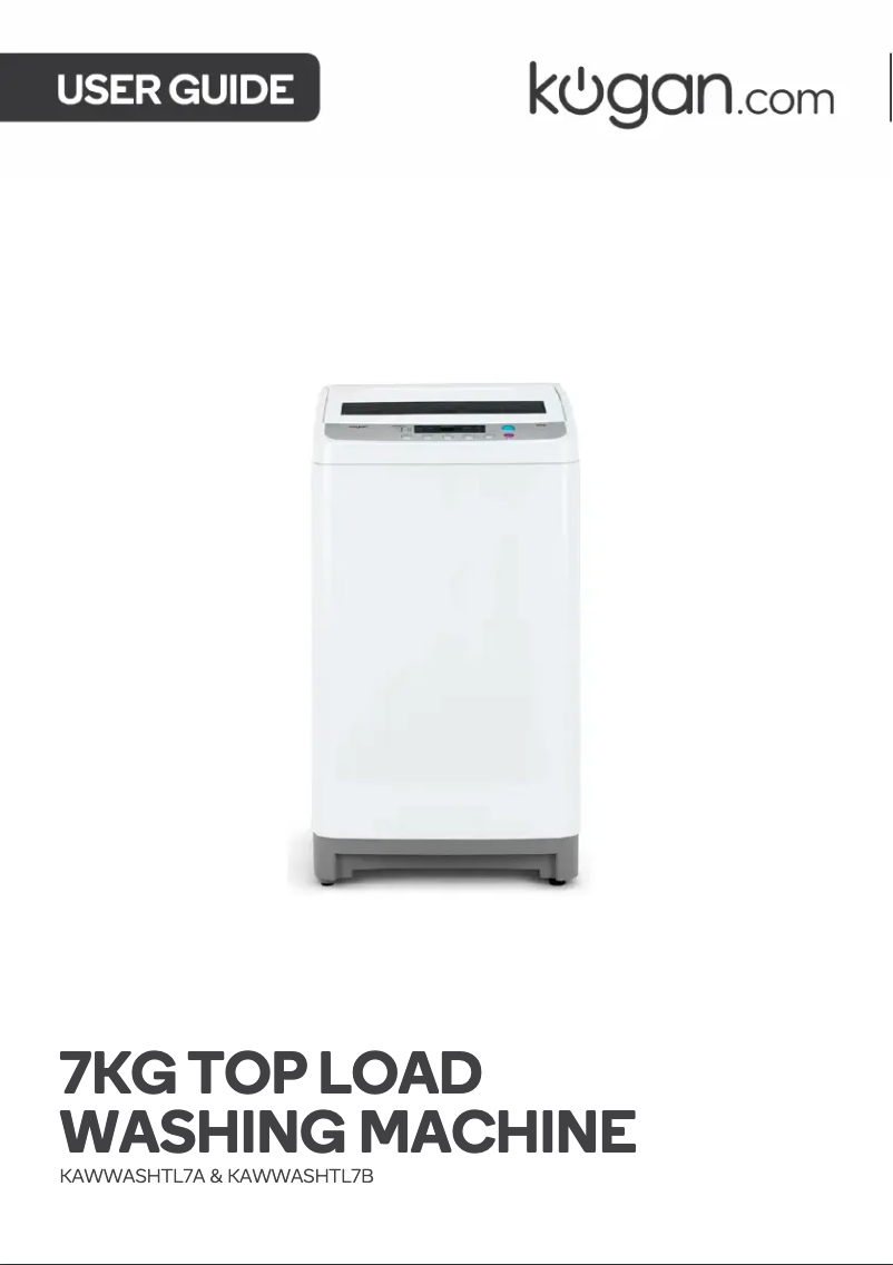 Page n°1 - Manuel utilisateur Kogan KAWWASHTL7A