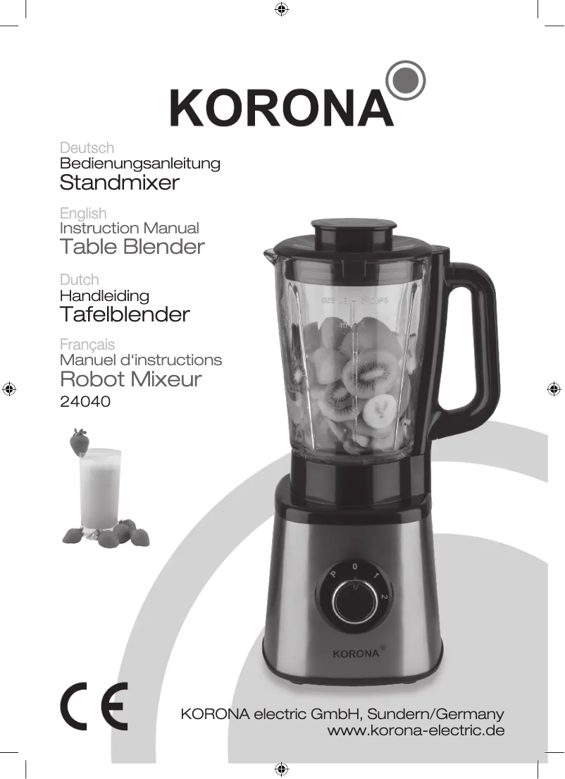 Image de la première page du manuel de l'appareil 24040