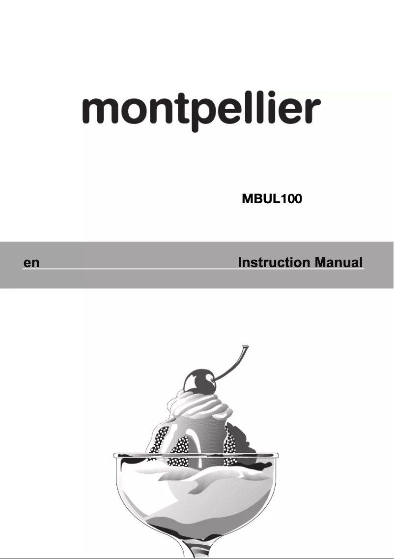 Page n°1 - Manuel utilisateur Montpellier MBUL100