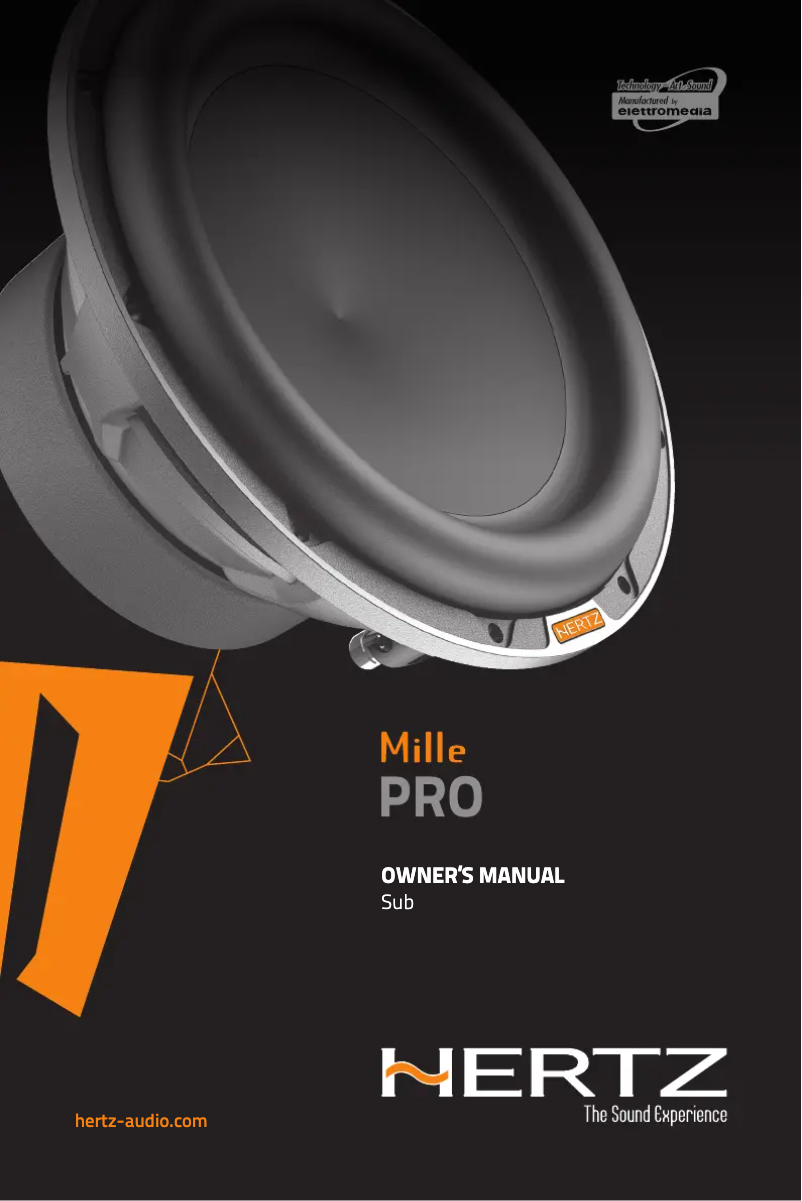 Image de la première page du manuel de l'appareil Mille Pro MPS 250