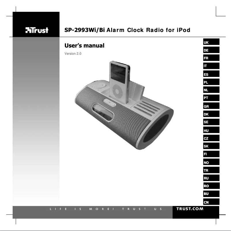 Page 1 de la notice Manuel utilisateur Trust SP-2993Wi