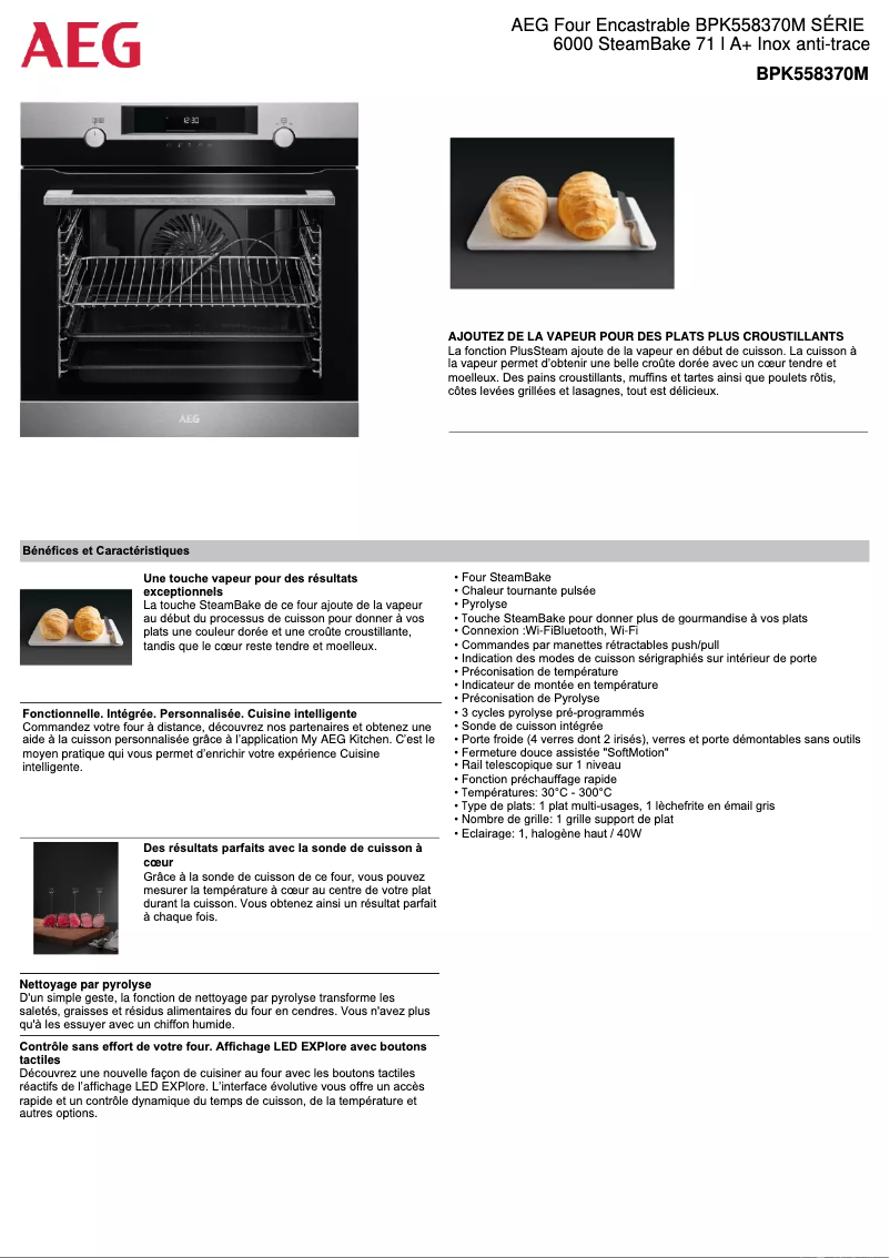 Image de la première page du manuel de l'appareil BPK558370M