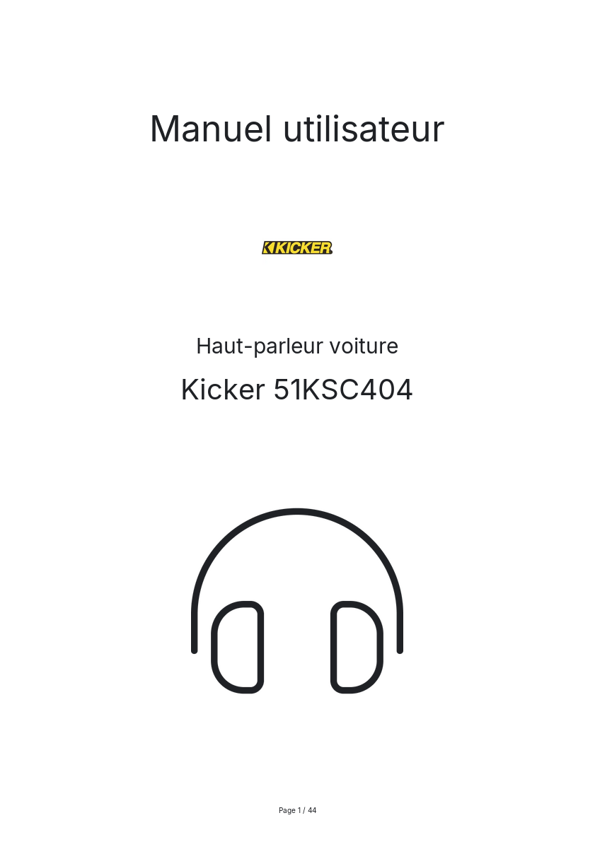 Image de la première page du manuel de l'appareil 51KSC404
