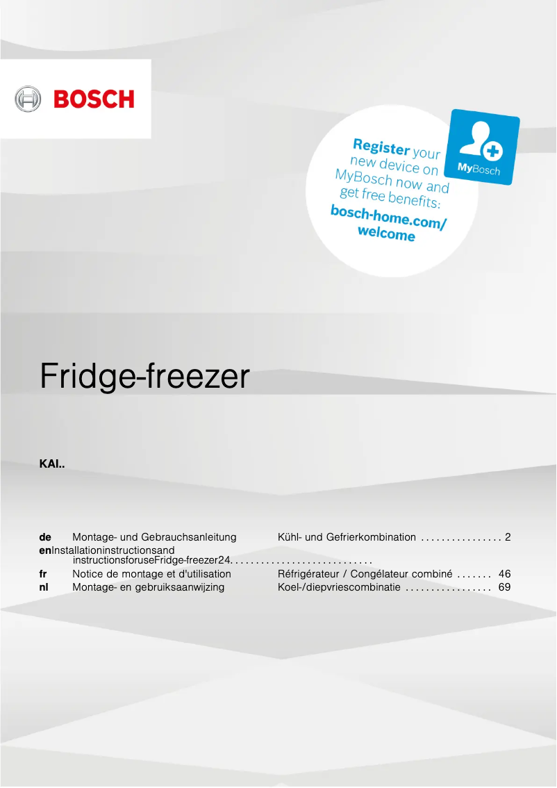 Imagen de la primera página del manual del dispositivo KAI93VIFP