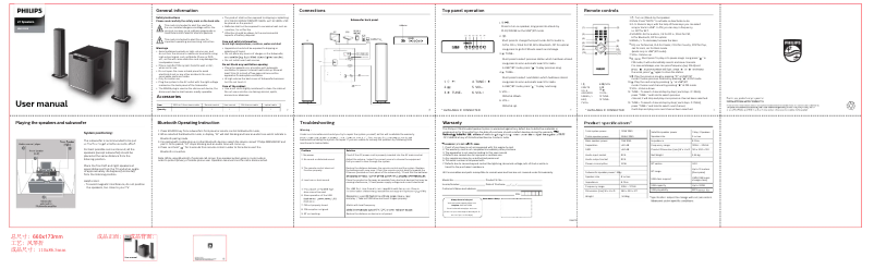 Page 1 of the manual User Manual Philips MMS2220B