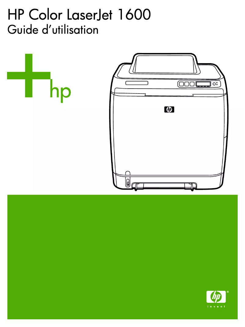 Page n°1 - Manuel utilisateur HP Color LaserJet 1600