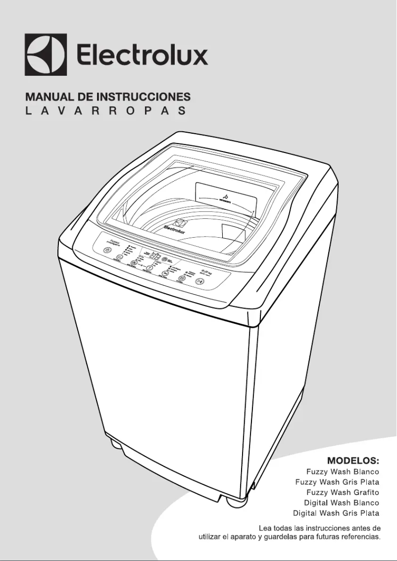 Page 1 de la notice Manuel utilisateur Electrolux Fuzzywash BL
