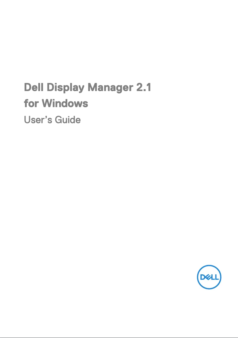 Page 1 de la notice Manuel utilisateur Dell S2721QSA