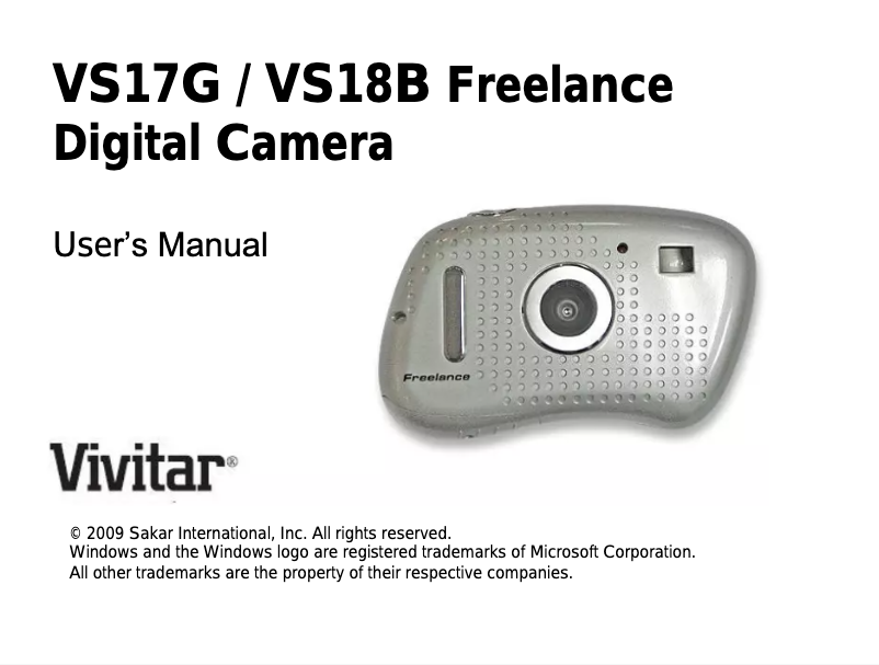 Image de la première page du manuel de l'appareil vstyle 18B