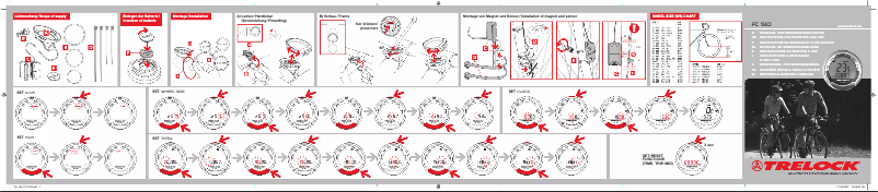 Page 1 de la notice Manuel utilisateur Trelock FC 510