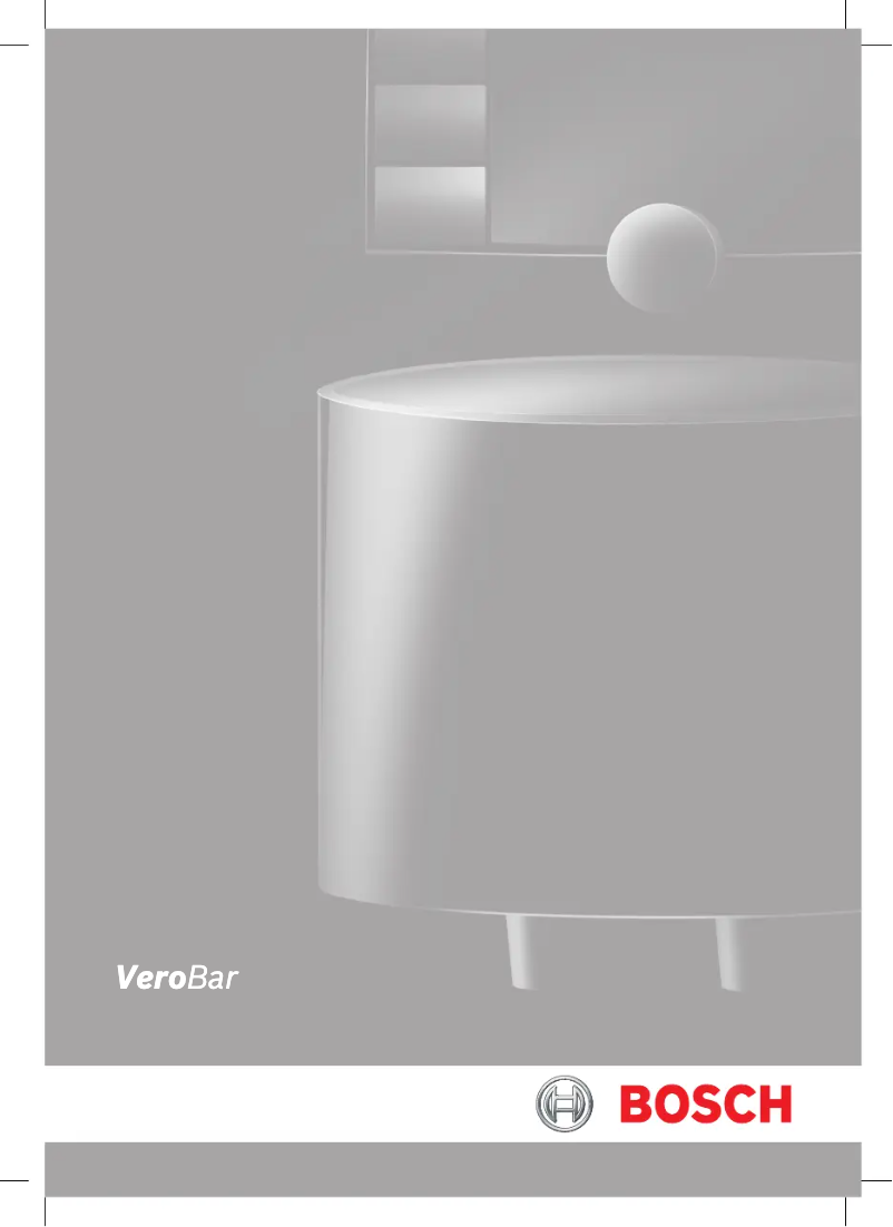 Page n°1 - Manuel utilisateur Bosch VeroBar 600 TES70621RW