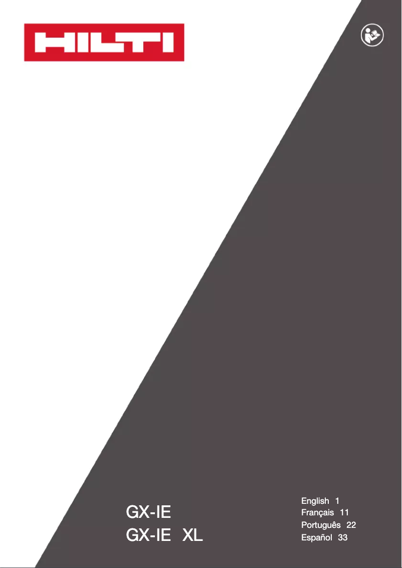 Image de la première page du manuel de l'appareil GX-IE