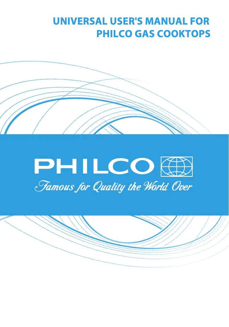 Page 1 de la notice Manuel utilisateur Philco PGG 64 W