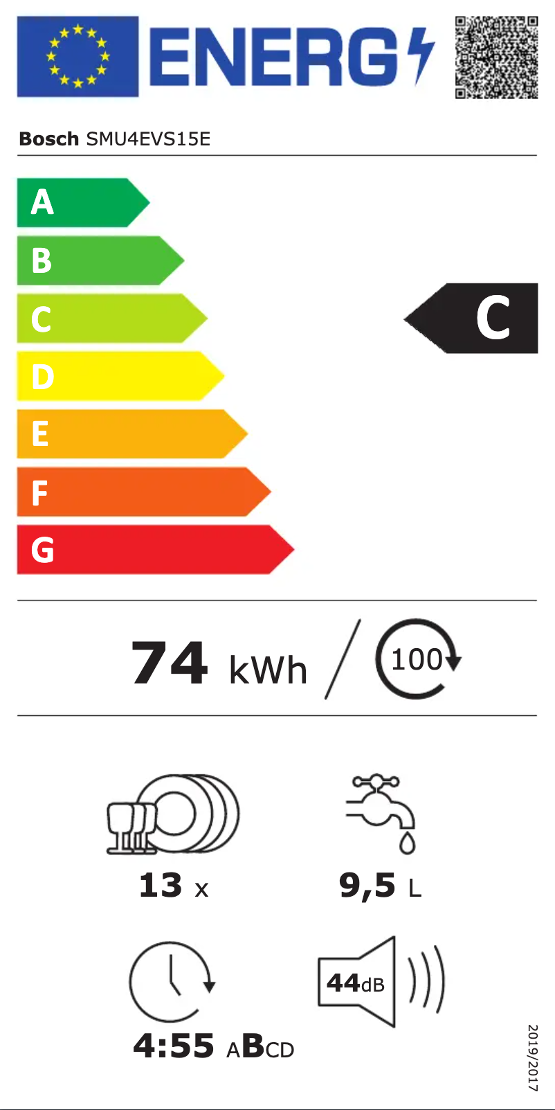 Image de la première page du manuel de l'appareil SMU4EVS15E
