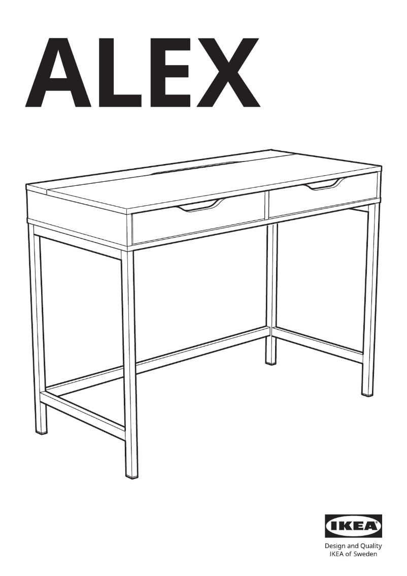 Page 1 de la notice Manuel utilisateur Ikea ALEX 104.735.55