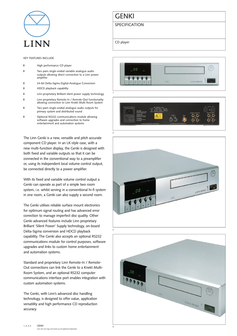 Image de la première page du manuel de l'appareil Genki