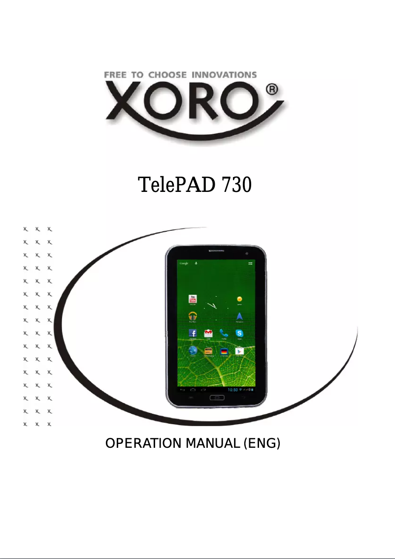 Imagen de la primera página del manual del dispositivo TelePAD 730