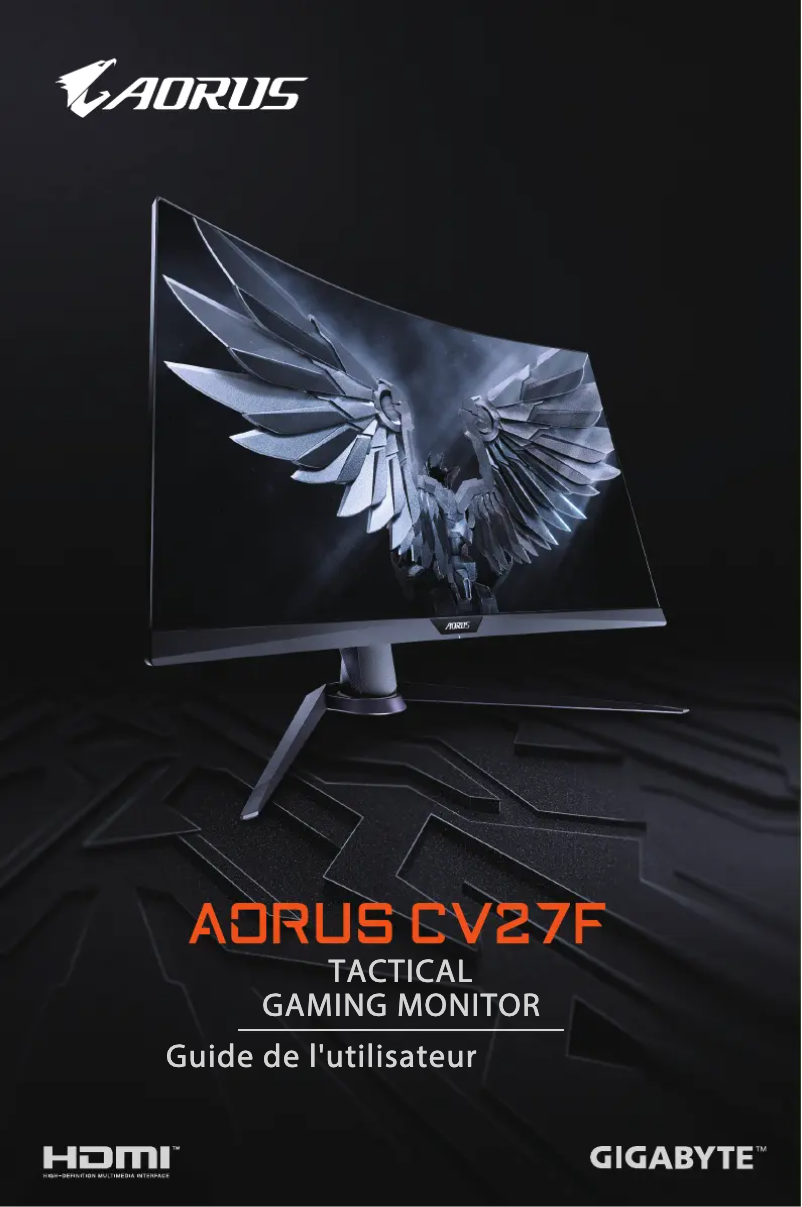 Page n°1 - Manuel utilisateur Gigabyte AORUS CV27F