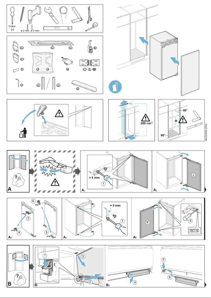 Page 1 de la notice Guide d'installation Siemens KI51RAF30G