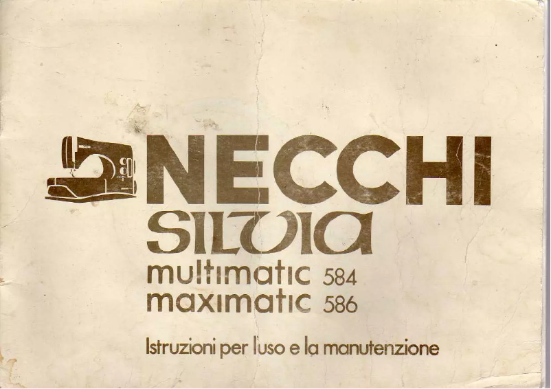 Page n°1 - Manuel utilisateur Necchi Maximatic 586