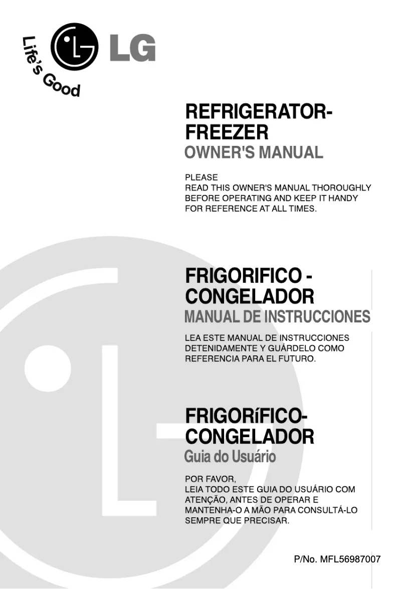 Imagen de la primera página del manual del dispositivo GR-2622W